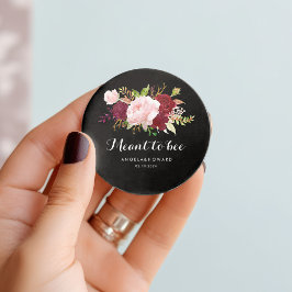 Klassisches tropisches Schwarz Meant to Bee Weddin Geschenkanhänger