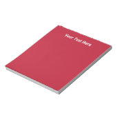 Klassisches True Red Notizblock (Rotiert)