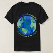 Klassisches TShirt der Flat Earth Society (Design vorne)