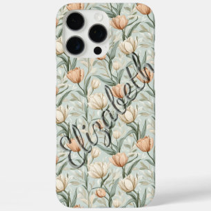 Klassisches Tulpen-Design Personalisierbar iPhone- iPhone 16 Pro Max Hülle