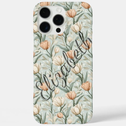 Klassisches Tulpen-Design Personalisierbar iPhone- Case-Mate iPhone Hülle (Rückseite)