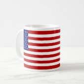 Klassisches und Cooles amerikanisches Flag-Patriot Kaffeetasse (Vorderseite Links)