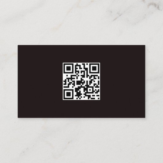 Klassisches und Cooles Bauthema QR-Code Visitenkarte (Rückseite)