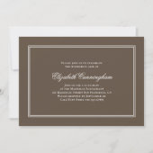Klassisches und einfaches elegantes einladung (Vorderseite)
