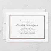 Klassisches und einfaches elegantes einladung (Vorderseite)