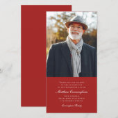 Klassisches und einfaches Foto Dankeskarte (Vorne/Hinten)