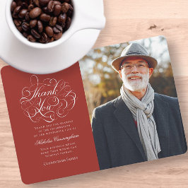 Klassisches und einfaches Foto Dankeskarte