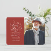 Klassisches und einfaches Foto Dankeskarte (Stehend Vorderseite)