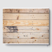 Klassisches und einfaches Foto-Hellholz-Gedenkmal Gästebuch (Rückseite)