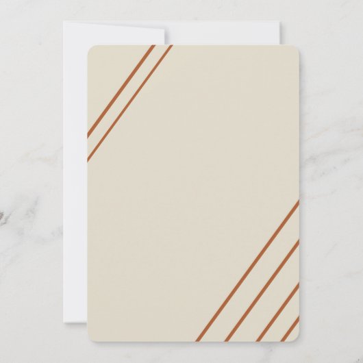 Klassisches und elegantes Brautparty Einladung (Rückseite)