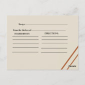 Klassisches und elegantes Brautparty Postkarte (Rückseite)