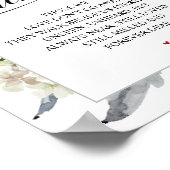 Klassisches und elegantes Hochzeitstil Poster (Ecke)