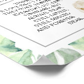 Klassisches und elegantes Hochzeitstil Poster (Ecke)