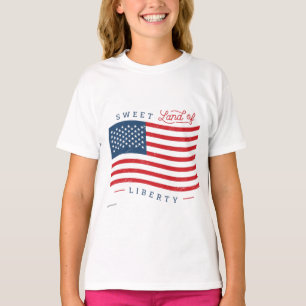 Klassisches USA-Flaggen-Shirt für Kinder T-Shirt