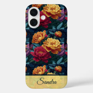 Klassisches Valentinstagsgeschenk Pfingstrose Flor iPhone 16 Hülle