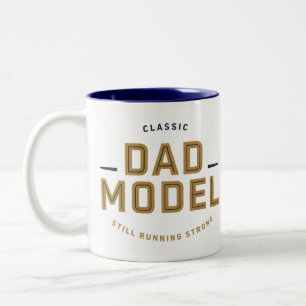 KLASSISCHES VATER-MODELL LAUFEN NOCH IMMER STARK K ZWEIFARBIGE TASSE