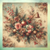 Klassisches Verziertes Weihnachtsfenster Fensteraufkleber (Blatt 3)