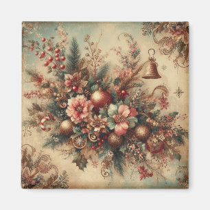 Klassisches Verziertes Weihnachtsmagnet Magnet