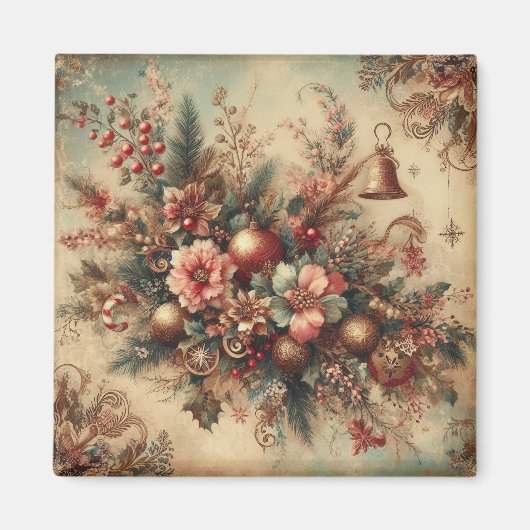 Klassisches Verziertes Weihnachtsmagnet Magnet (Vorne)
