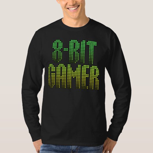 klassisches Videospiel-Shirt des Gamer-8bit T-Shirt (Vorderseite)
