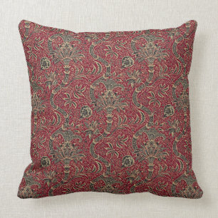 Klassisches viktorianisches Blumendesign Kissen
