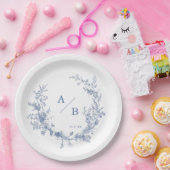 Klassisches Viktorianisches französisches Hochzeit Pappteller (Party)