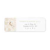 Klassisches Viktorianisches Hochzeitrücksendesiege (Vorne)