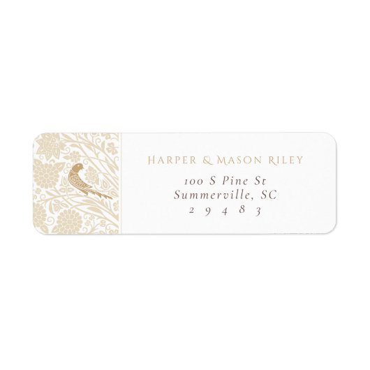 Klassisches Viktorianisches Hochzeitrücksendesiege (Vorne)