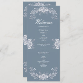 Klassisches Viktorianisches Hochzeitsprogramm mit  Programm