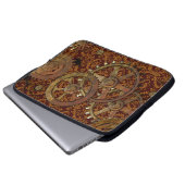 Klassisches viktorianisches Steampunk Laptopschutzhülle (Vorne Knopf)