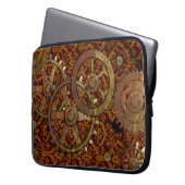 Klassisches viktorianisches Steampunk Laptopschutzhülle (Vorderseite Links)
