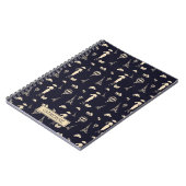 Klassisches Vintag 50er-Fashion-Notebook Notizblock (Linke Seite)