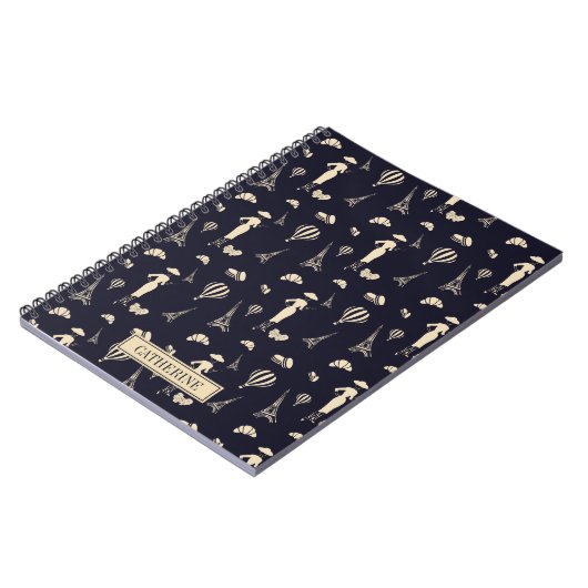 Klassisches Vintag 50er-Fashion-Notebook Notizblock (Linke Seite)