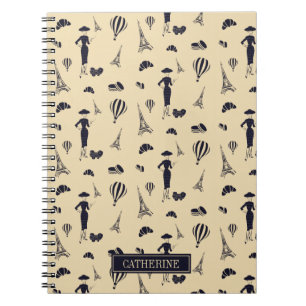 Klassisches Vintag 50er-Fashion-Notebook Notizblock