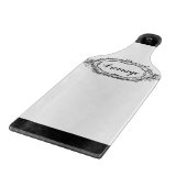 Klassisches Vintag Schwarz & Weiß Schneidebrett (Ecke)