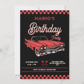 Klassisches Vintage-Auto Geburtstag Einladung (Vorderseite)