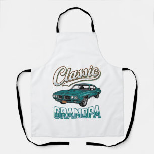 Klassisches Vintage-Auto-T-Shirt-Design für Opa_1 Schürze