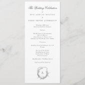 klassisches vintage-botanisches florales Monogramm Programm (Vorderseite)