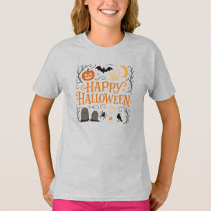 Klassisches, vintage Frohes Halloween T-Shirt