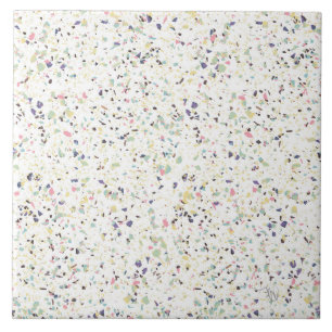 Klassisches vintage Marmor Terrazzo Pastell-Design Fliese