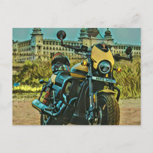 klassisches Vintage-Motorrad-Geschenk Postkarte