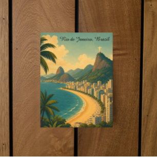 Klassisches Vintage Rio de Janeiro Brasilien Copac Postkarte