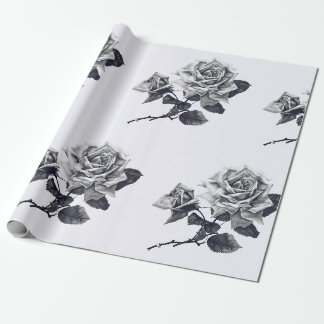 Klassisches Vintage-Rosen-Geschenkverpackungspapie Geschenkpapier