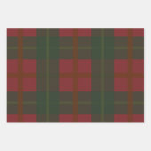 Klassisches Vintage-Rot-Grün-Script Merry Geschenkpapier Set (Vorderseite 2)