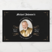 Klassisches Vintages Alter bis Perfektion 50. Gebu Alkoholflaschenetikett (Einzelnes Label)