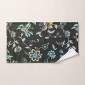 Klassisches Vintages aquamarines rosa grünes Badhandtuch Set (Handtuch)