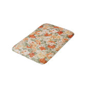 Klassisches Vintages Blumengewebe Badematte (Schrägansicht)