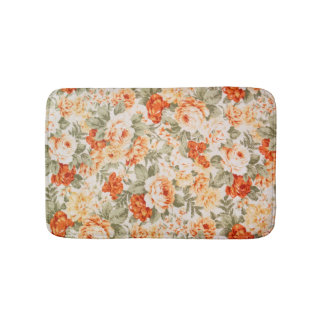 Klassisches Vintages Blumengewebe Badematte