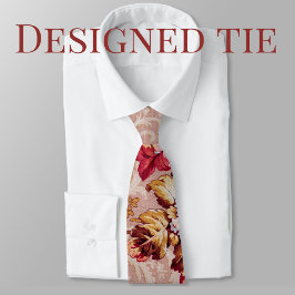 Klassisches Vintages Blumenmuster mit coolem Hinte Krawatte