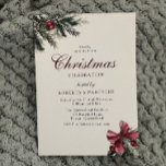 Klassisches Vintages Elegantes Party Einladung<br><div class="desc">Klassische Vintage Elegante Weihnachts-Party Einladung im Unternehmen Siehe dazu passende Kollektion in unserem Nest- und Nestladen</div>